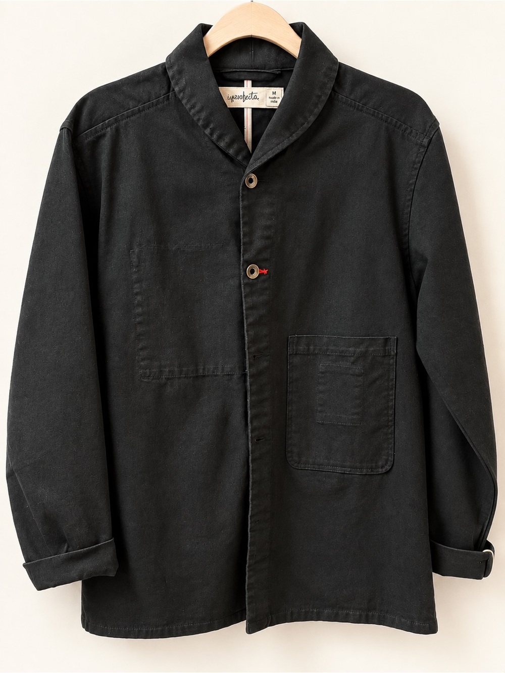 Imperfects black Shepherds Shirt/chore coat